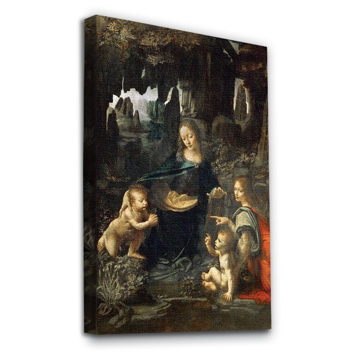 Πίνακας σε καμβά με τελάρο – La Vergine delle Rocce