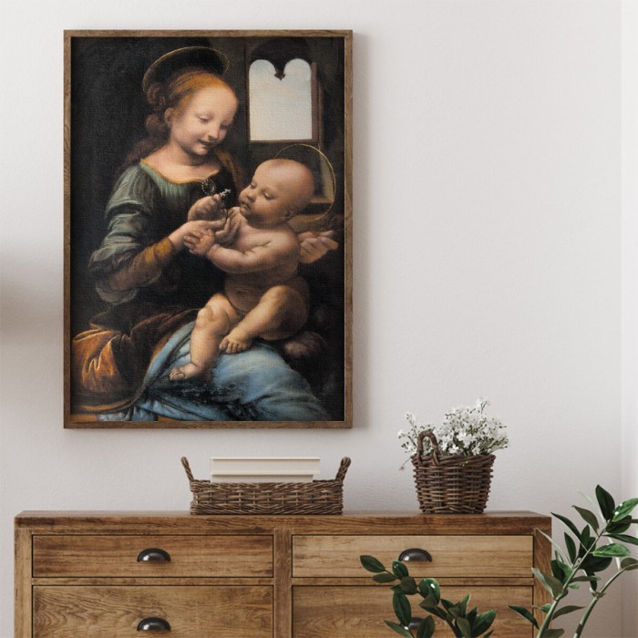 Πίνακας σε καμβά με κορνίζα – Madonna Benois