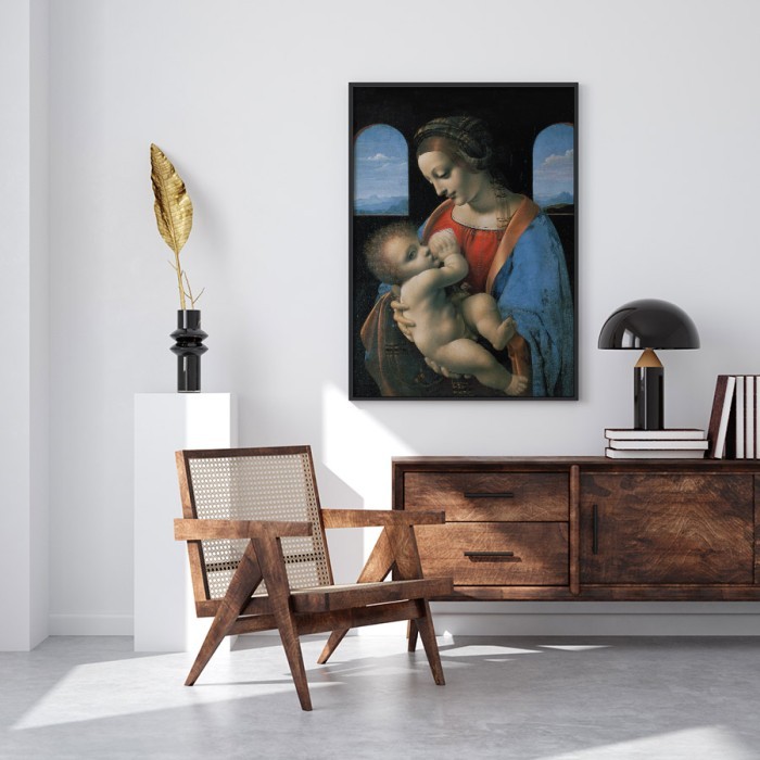 Πίνακας σε καμβά με κορνίζα – Madonna Litta