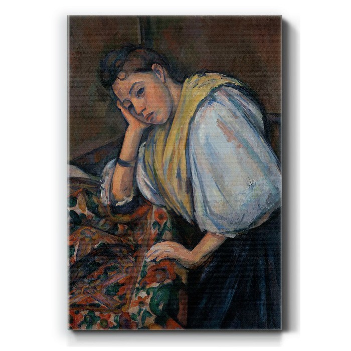 Πίνακας σε καμβά – Young Italian Woman at a Table