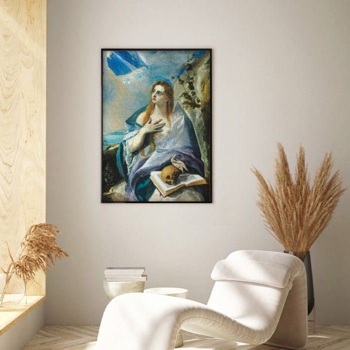 Πίνακας σε καμβά με κορνίζα – The Penitent Magdalene