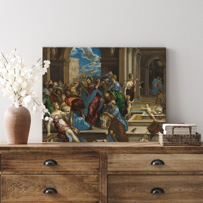Πίνακας σε καμβά για το δωμάτιο – Christ Driving the Money Changers from the Temple
