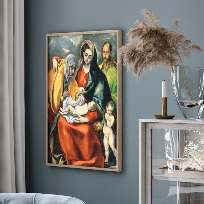 Πίνακας σε καμβά με κορνίζα – The Holy Family