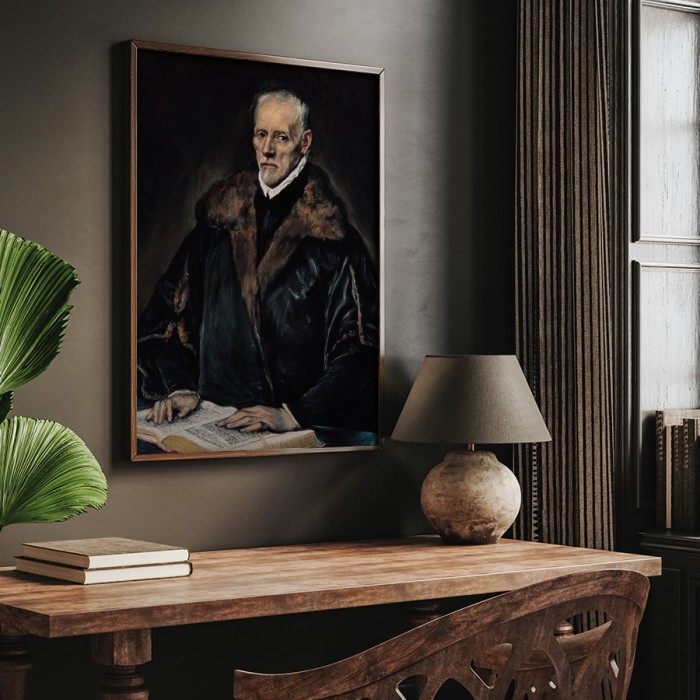 Πίνακας σε καμβά με κορνίζα – Portrait of Dr. Francisco de Pisa