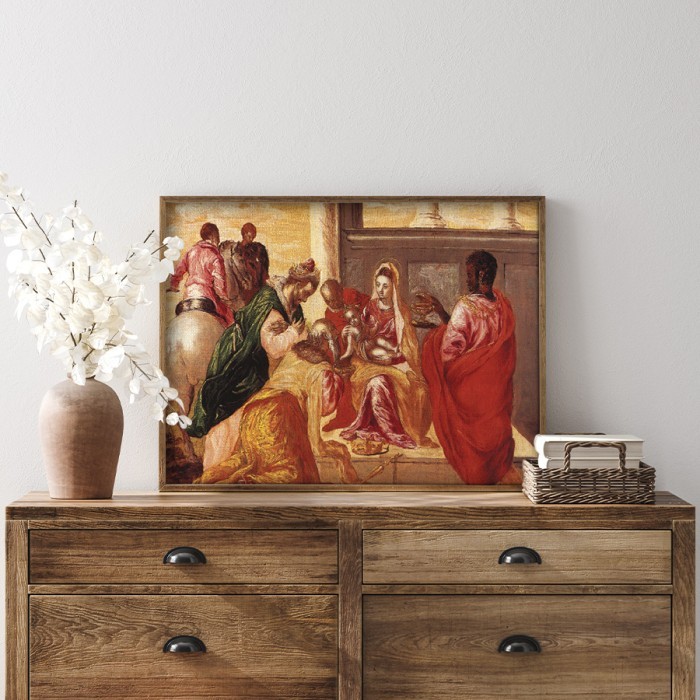 Πίνακας σε καμβά με κορνίζα – Adoration of the Magi