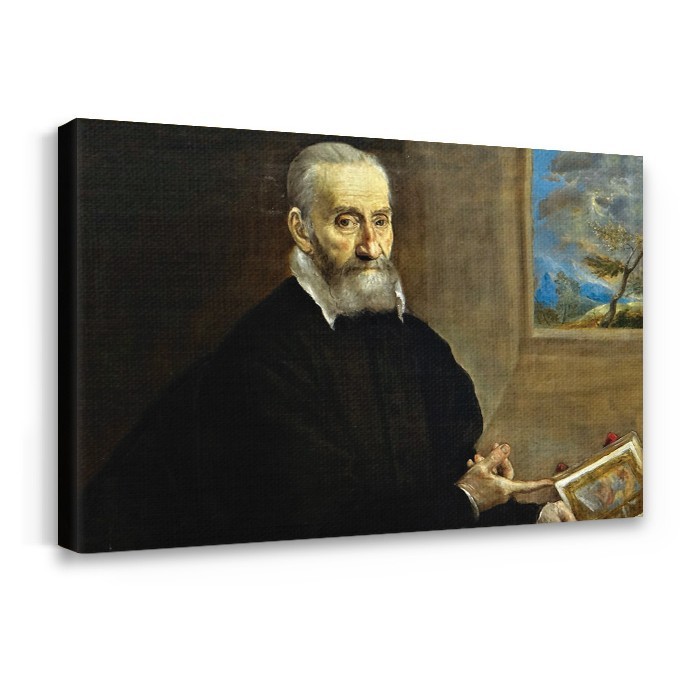 Πίνακας σε καμβά με τελάρο – Portrait de Giulio Clovio