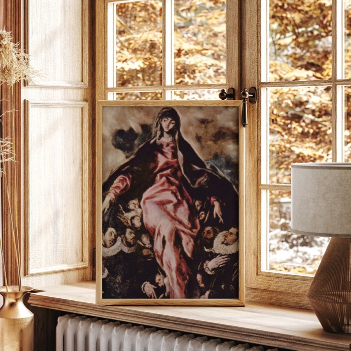 Πίνακας σε καμβά με κορνίζα – The Madonna of Charity