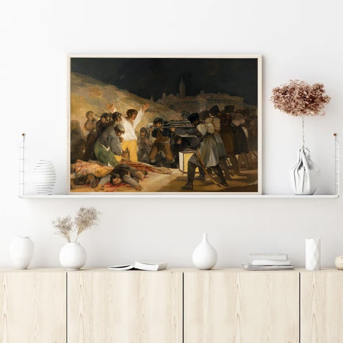Πίνακας σε καμβά με κορνίζα – Η 3η Μαΐου 1808