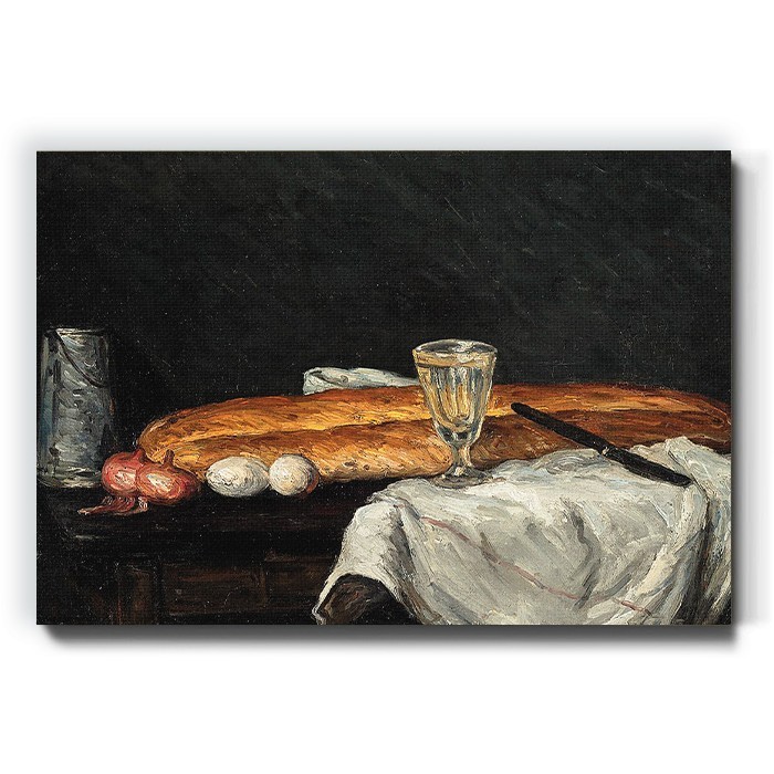 Πίνακας σε καμβά – Still Life with Bread and Eggs