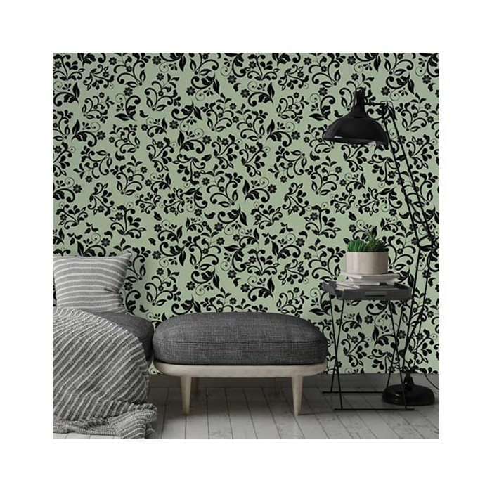 Ταπετσαρίες τοίχου για κρεβατοκάμαρα vintage Λουλουδιαστό μοτίβο
