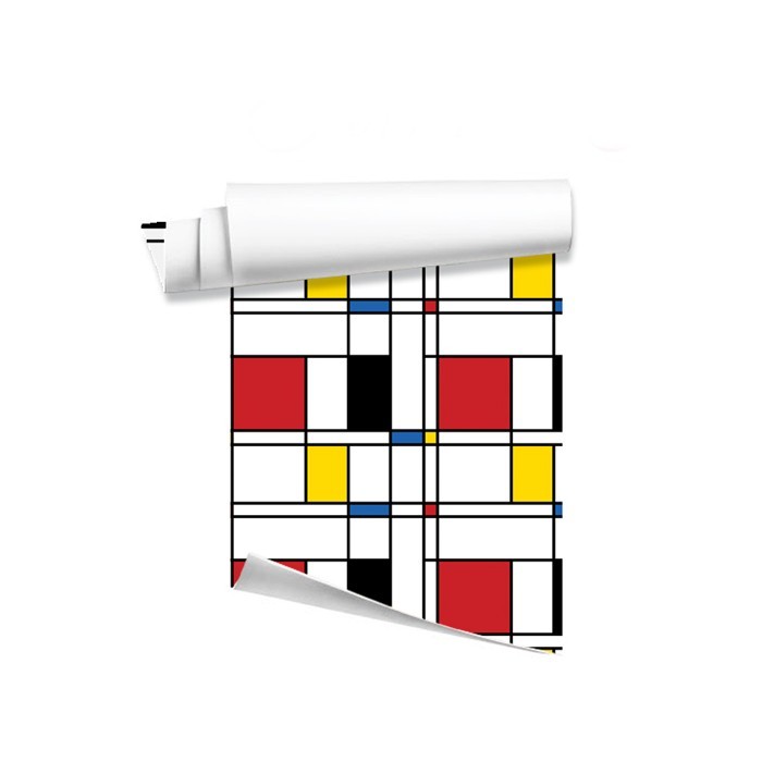 Μοντέρνα Ταπετσαρία τοίχου Μοτίβο σε στιλ Mondrian