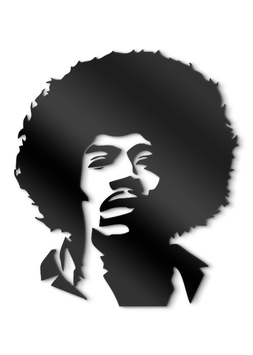 Διακόσμηση Τοίχου - πίνακες 3D - Jimi Hendrix