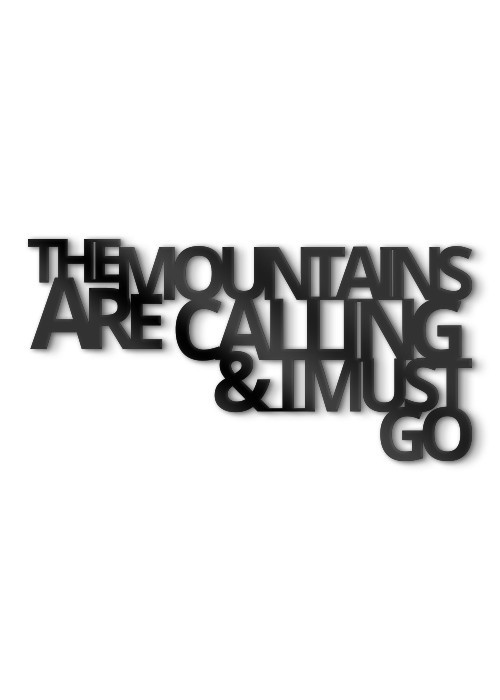 Διακόσμηση Τοίχου - πίνακες 3D - The mountains calling