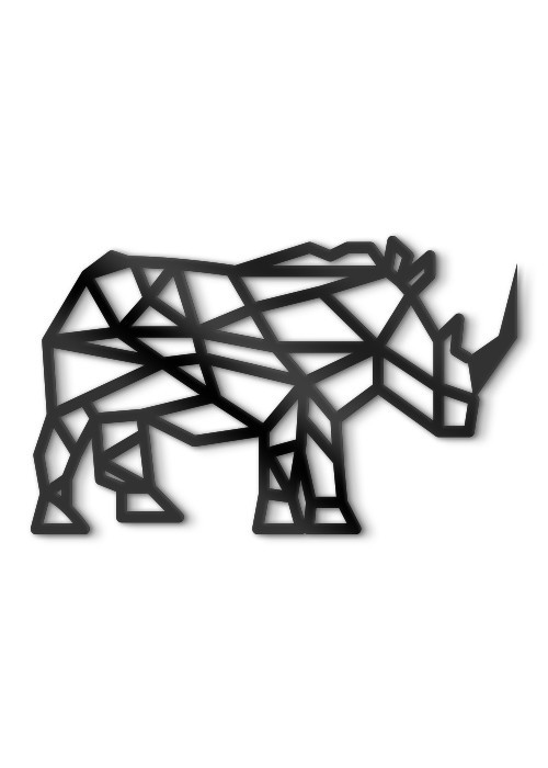 Διακόσμηση Τοίχου - πίνακες 3D - Polygonal rhino