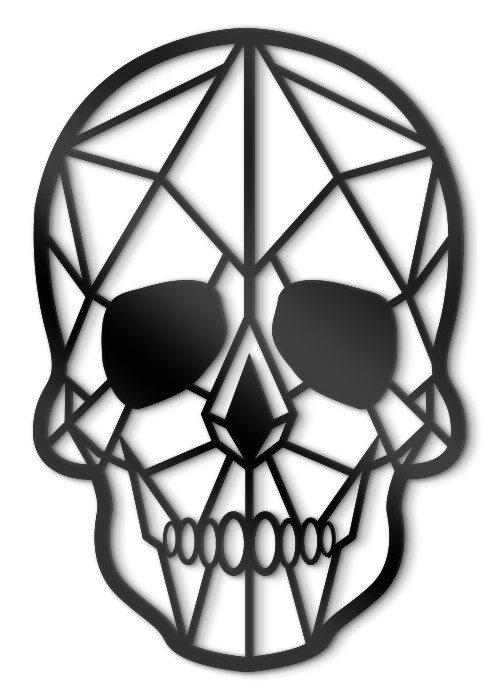 Διακόσμηση Τοίχου - πίνακες 3D - Skull