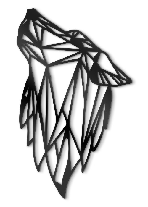 Διακόσμηση Τοίχου - πίνακες 3D - Λύκος