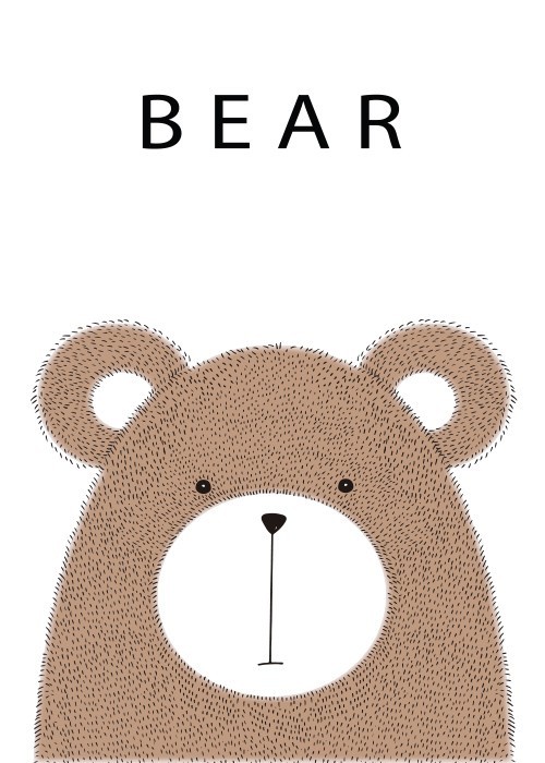 Αφίσα Poster Παιδικός Αρκούδος
