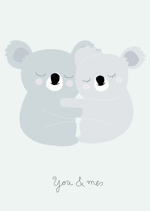 Αφίσα Poster Ερωτευμένα Κοάλα