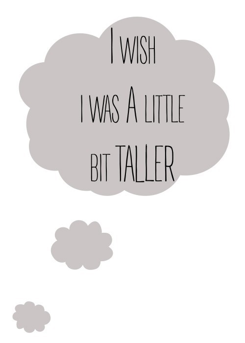 Αφίσα Poster Wish: I was a little bit taller