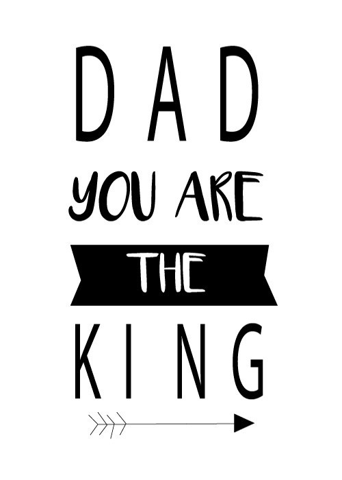 Αφίσα Poster Dad: You are the king