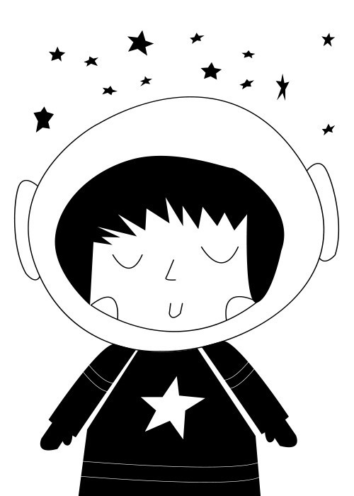 Αφίσα Poster Κορίτσι Αστροναύτης