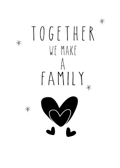 Αφίσα Poster Together we make family