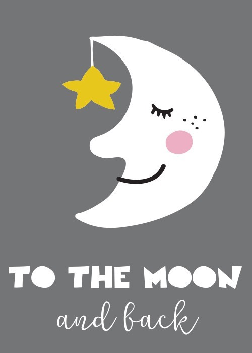 Αφίσα Poster Φεγγάρι με χαμόγελο