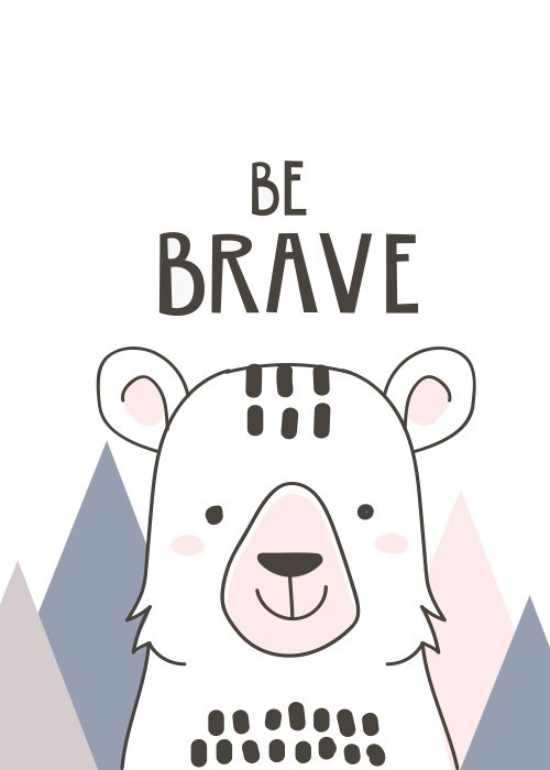 Αφίσα Poster Γενναίο αρκουδάκι