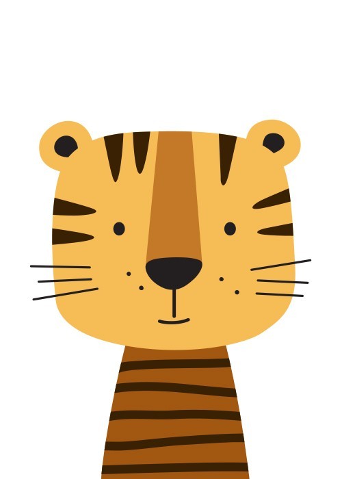 Αφίσα Poster Χαριτωμένη τίγρης
