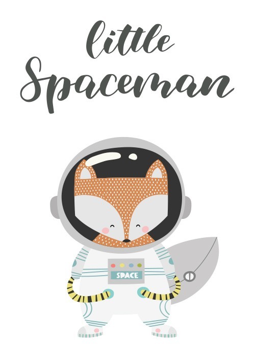 Αφίσα Poster Fox Little Spaceman 