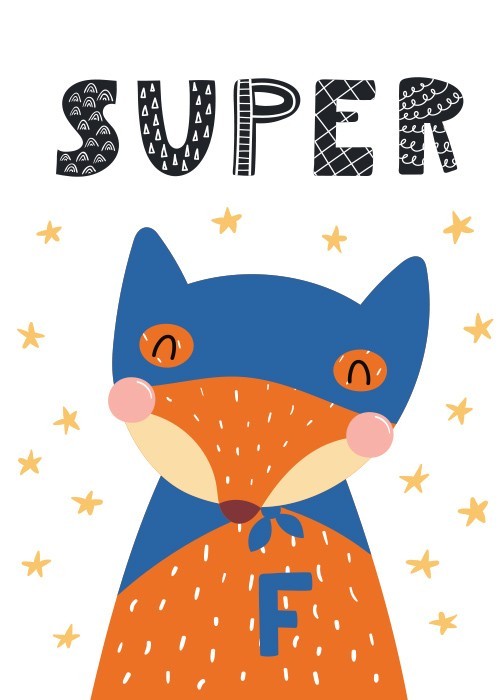 Αφίσα Poster Super fox