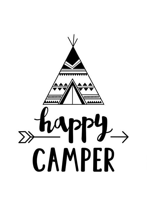 Αφίσα Poster Happy camper 