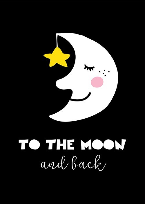 Αφίσα Poster Λευκό φεγγάρι