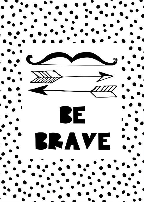 Αφίσα Poster Be brave