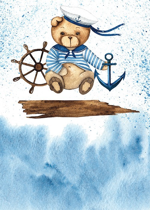 Αφίσα Poster Αρκουδάκι ναύτης
