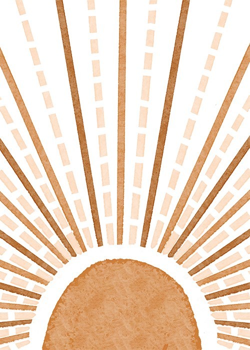 Αφίσα Poster Καφέ ήλιος