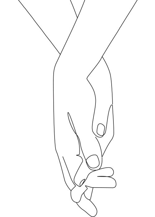  Αφίσα Poster Αγκαλιασμένα χέρια