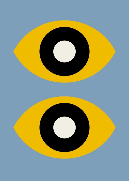  Αφίσα Poster Κίτρινα Μάτια
