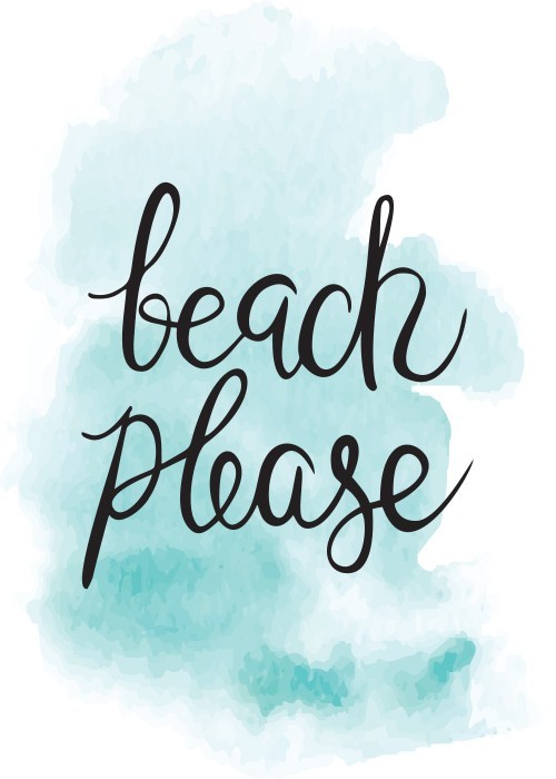 Αφίσα Poster Beach Please