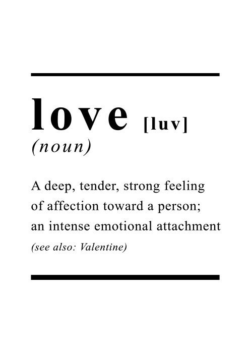 Αφίσα Poster Definition:Love