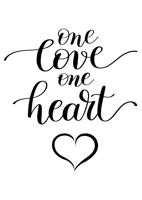 Αφίσα Poster One Love One Heart