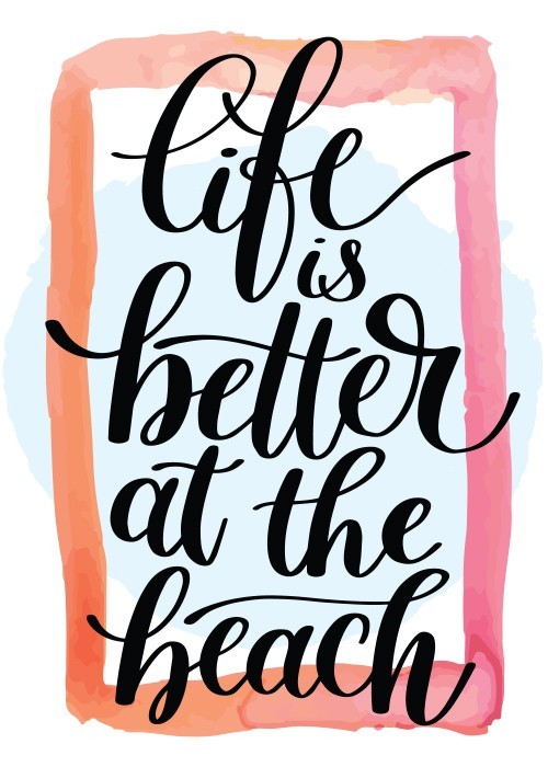 Αφίσα Poster Life is better at the beach