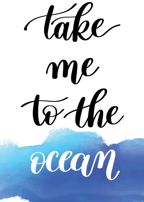 Αφίσα Poster Take me to the ocean