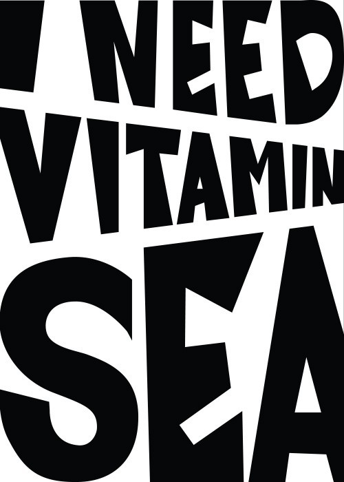 Αφίσα Poster I need vitamin sea