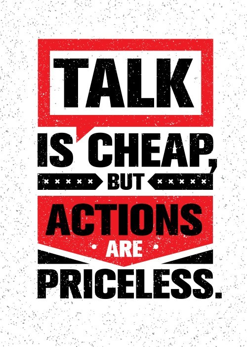 Αφίσα Poster Actions are priceless