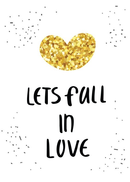 Αφίσα Poster Lets fall in love