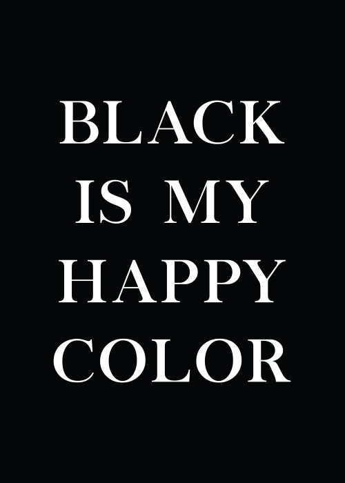 Αφίσα Poster Happy Black