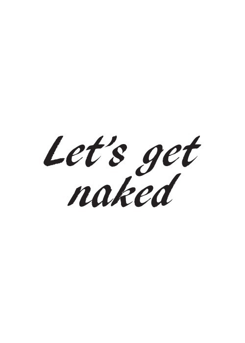 Αφίσα Poster Let's get naked