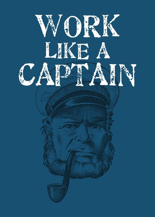 Αφίσα Poster Work like a captain