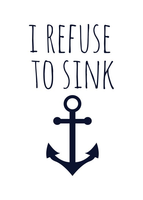 Αφίσα Poster I refuse to sink